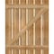 Ekena Millwork Spaced Board-n-Batten Shutters w/Z-Bar, Rough Sawn Western Red Cedar, 34 3/4"W x 43"H RBS06Z35X043RWR - alternate 4